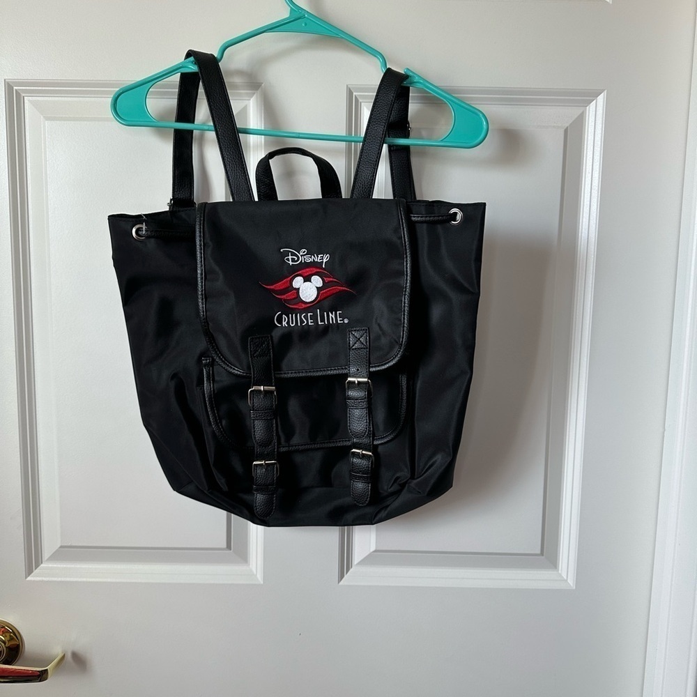 Disney Cruise Line Mickey Ear Logo Purse Backpack Embroidered Mickey Logo